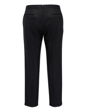 Black Satin Striped Tuxedo Trouser