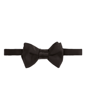 Black Silk Self-Tie Bowtie