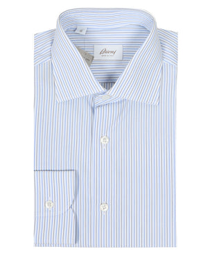 Bluette Popline Stripe Dress Shirt