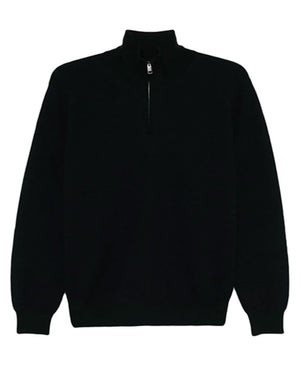 Dark Green Quarter Zip Sweater