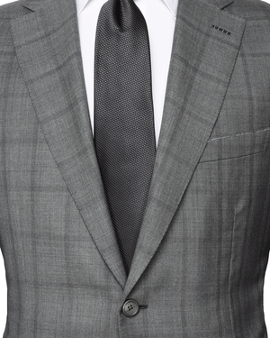 Lead Windowpane Suit