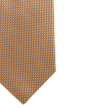 Maize and Lead Micro Patterned Tie