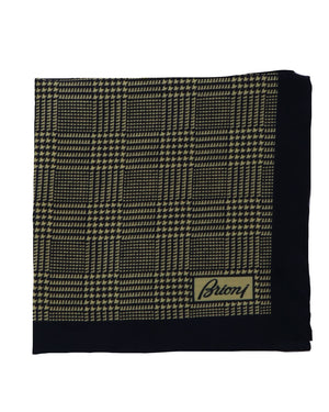 Midnight and Lemon Pocket Square