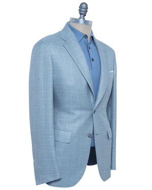Pearl Grey and Light Blue Sportcoat