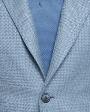 Pearl Grey and Light Blue Sportcoat
