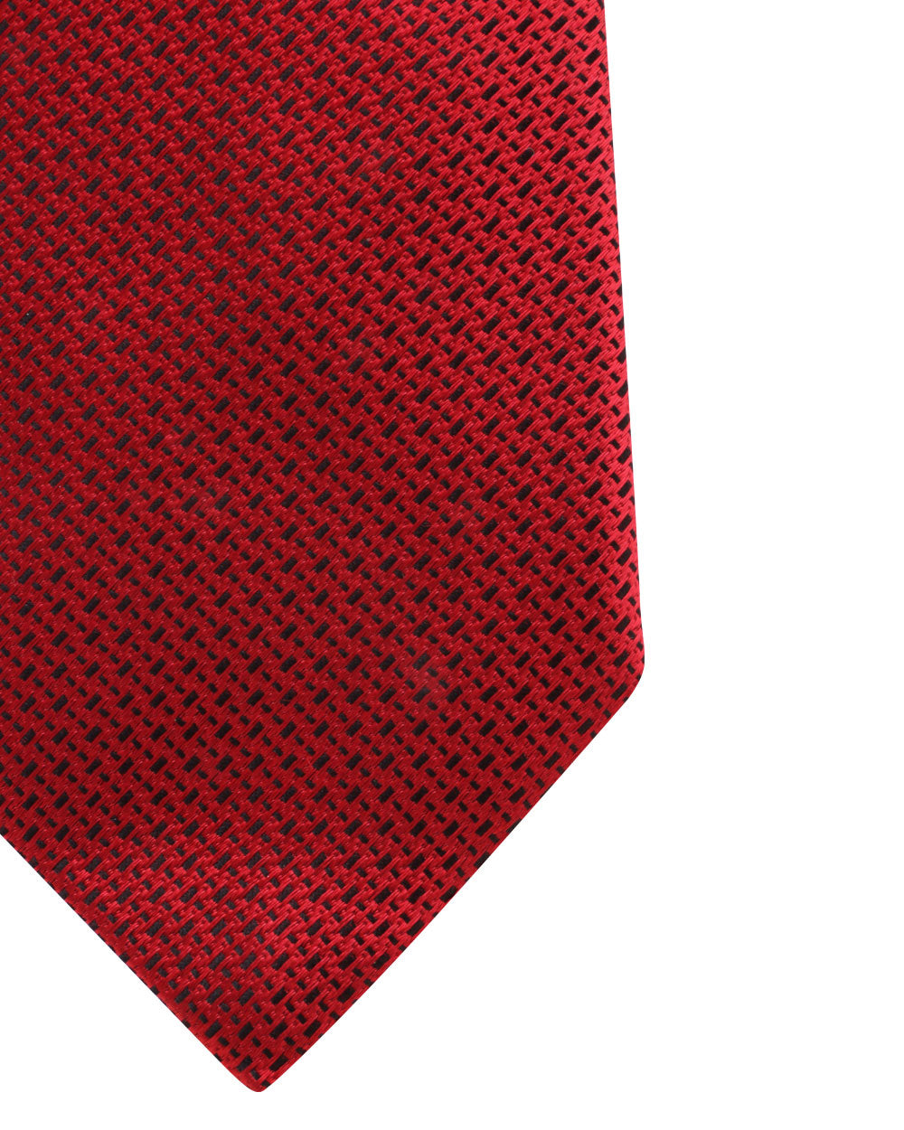 Red and Black Micro Patterned Tie