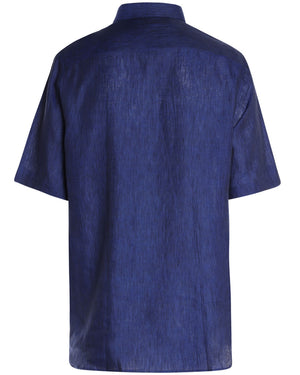 Royal Heathered Linen Short Sleeve Sportshirt