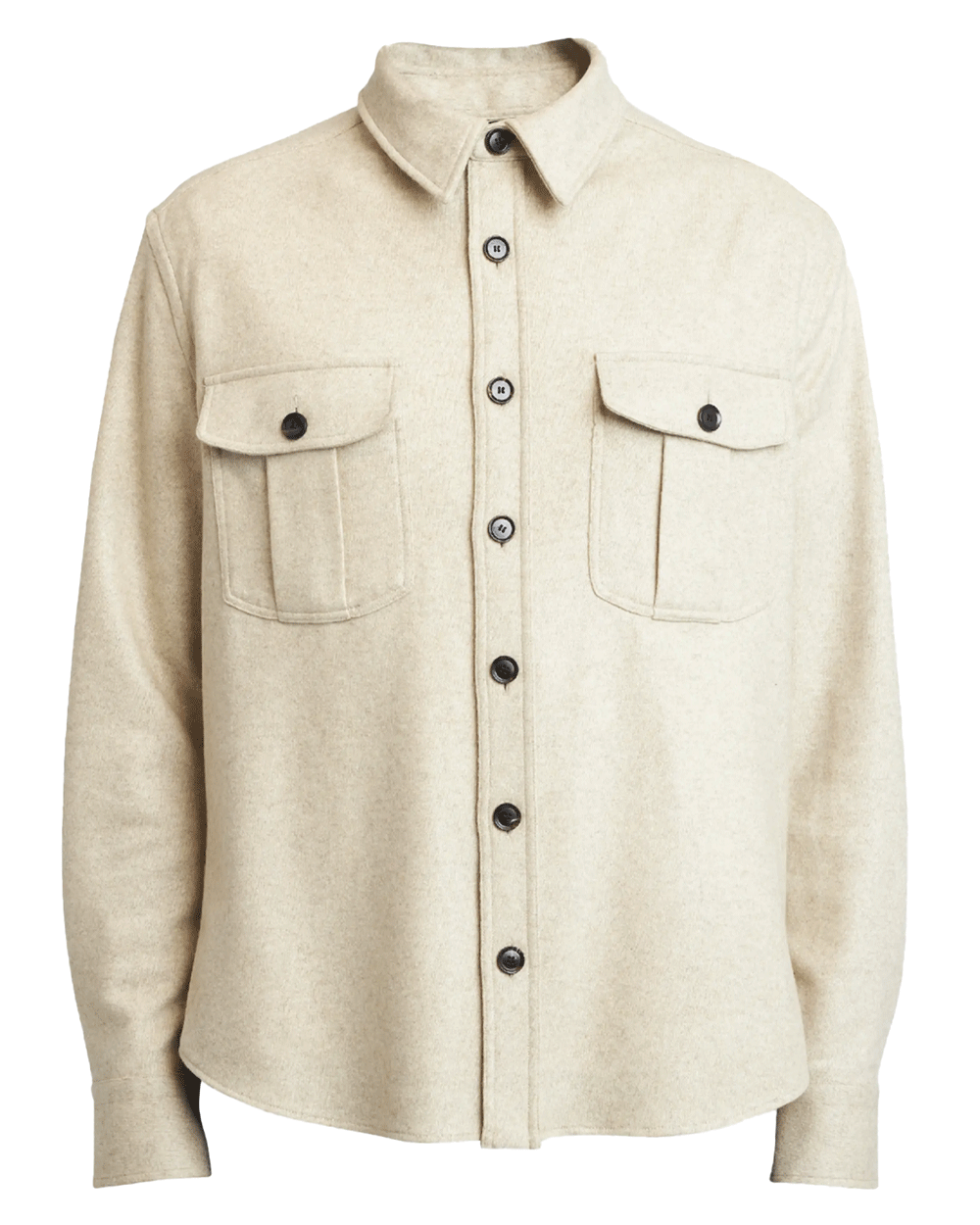 Sand Cashmere Overshirt