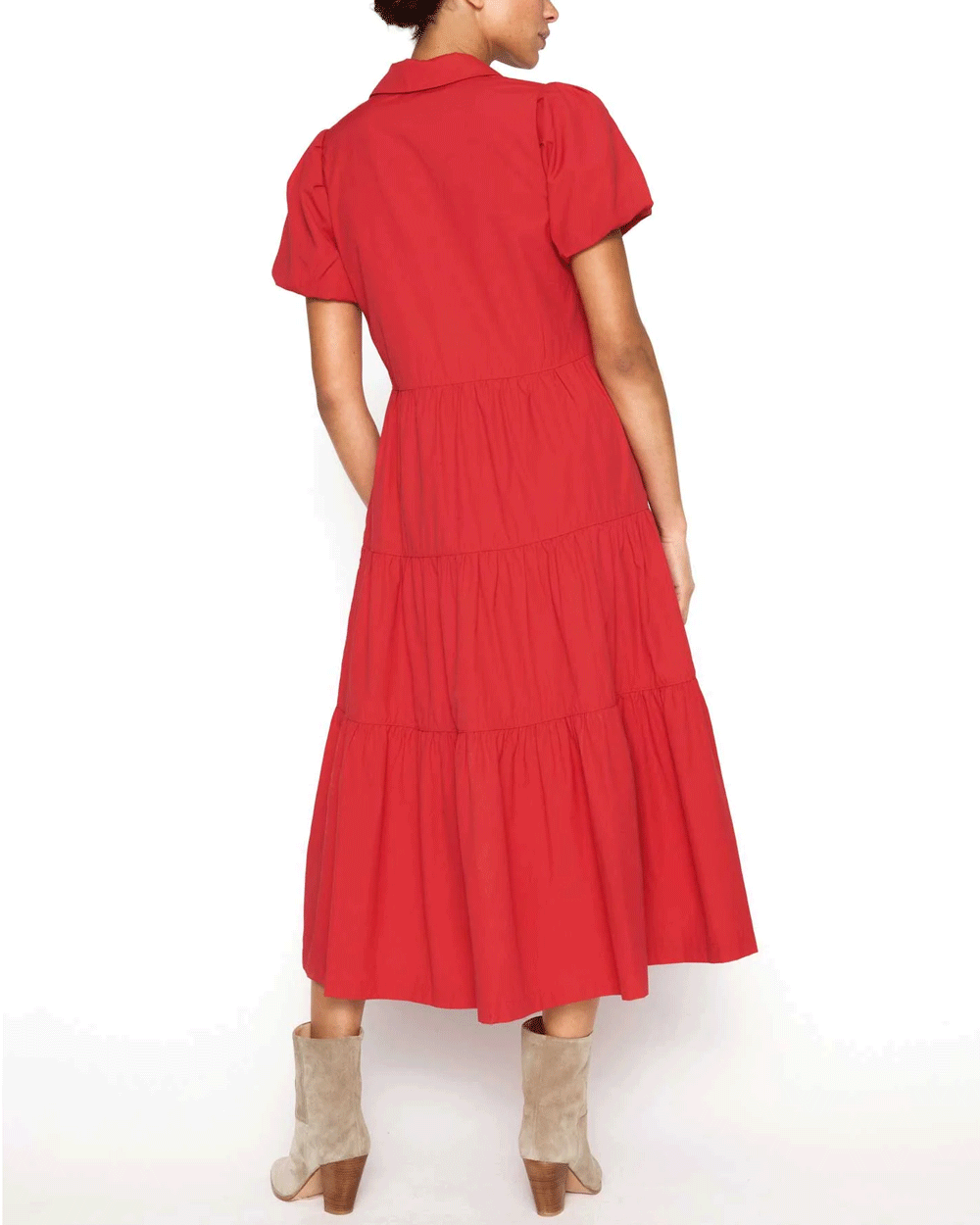 Carmine Red Havana Dress