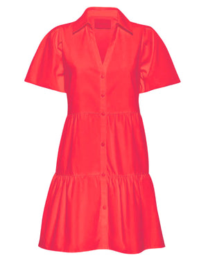 Carmine Red Havana Mini Dress