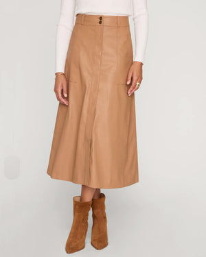 Dunes Vegan Leather Mica Skirt