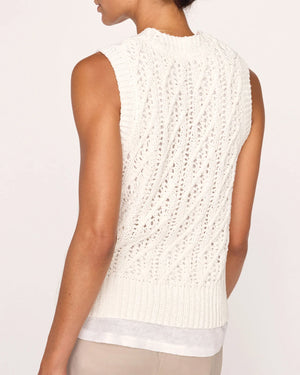 Salt White Otto Layered Tank