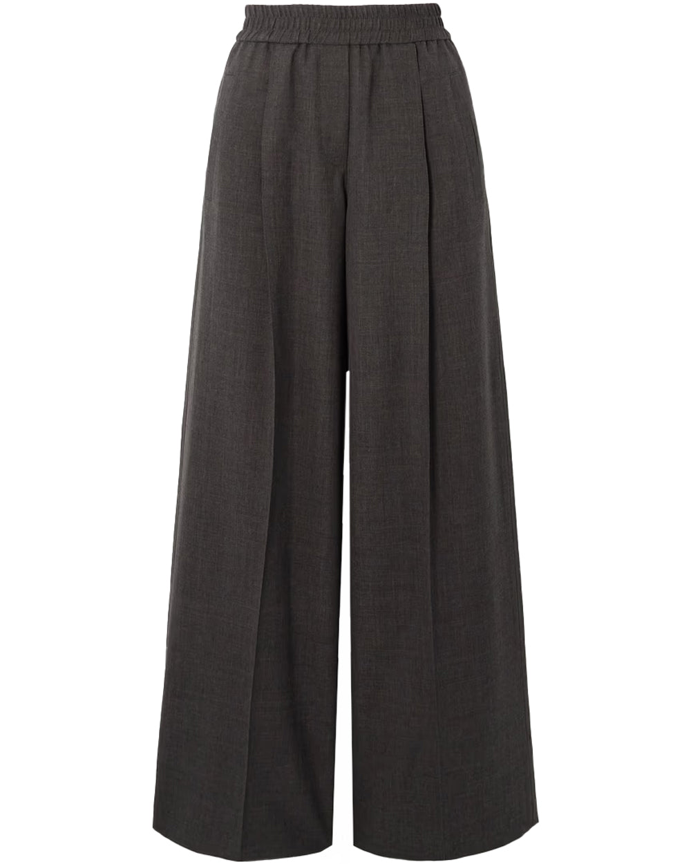 Anthracite Wool Pleated Pant