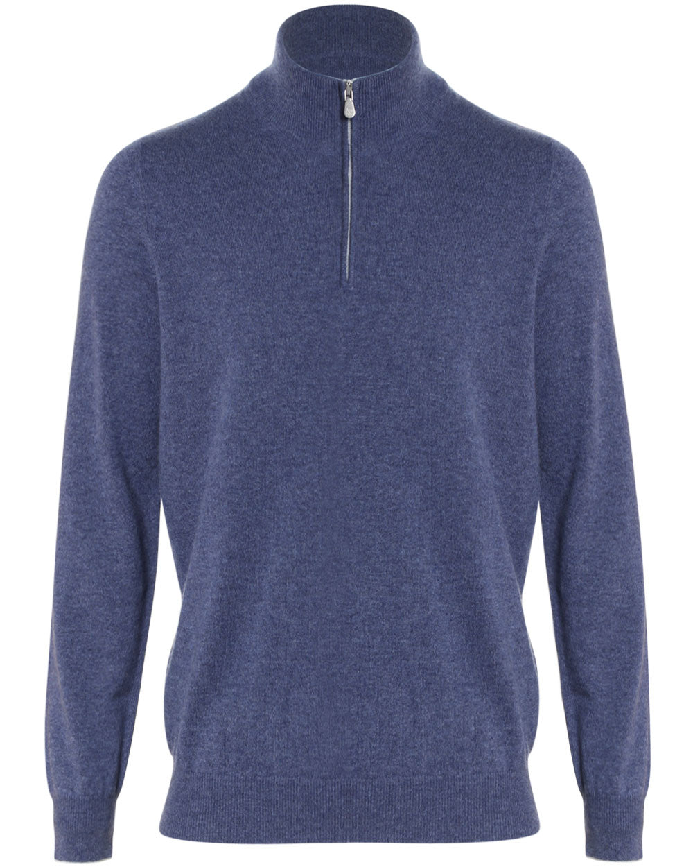 Azzurro Cashmere Quarter Zip Sweater