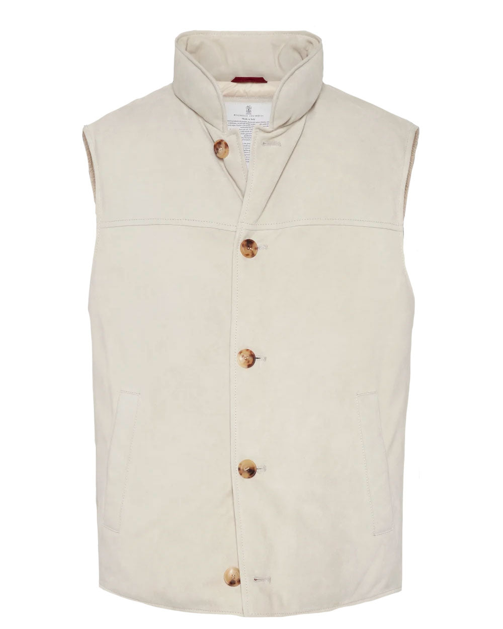 Beige Suede Vest