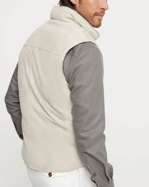 Beige Suede Vest