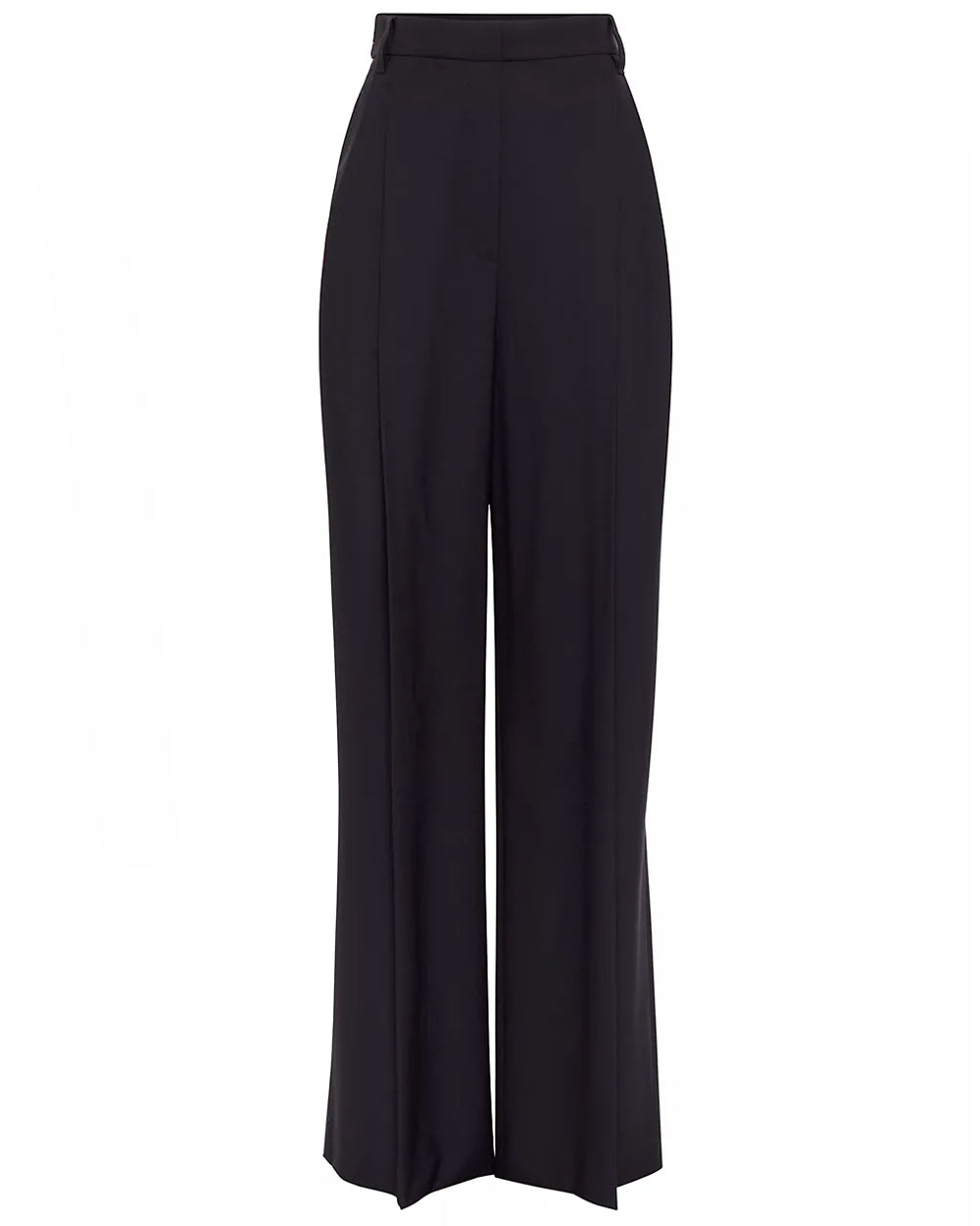 Black High Rise Straight Tropical Pant