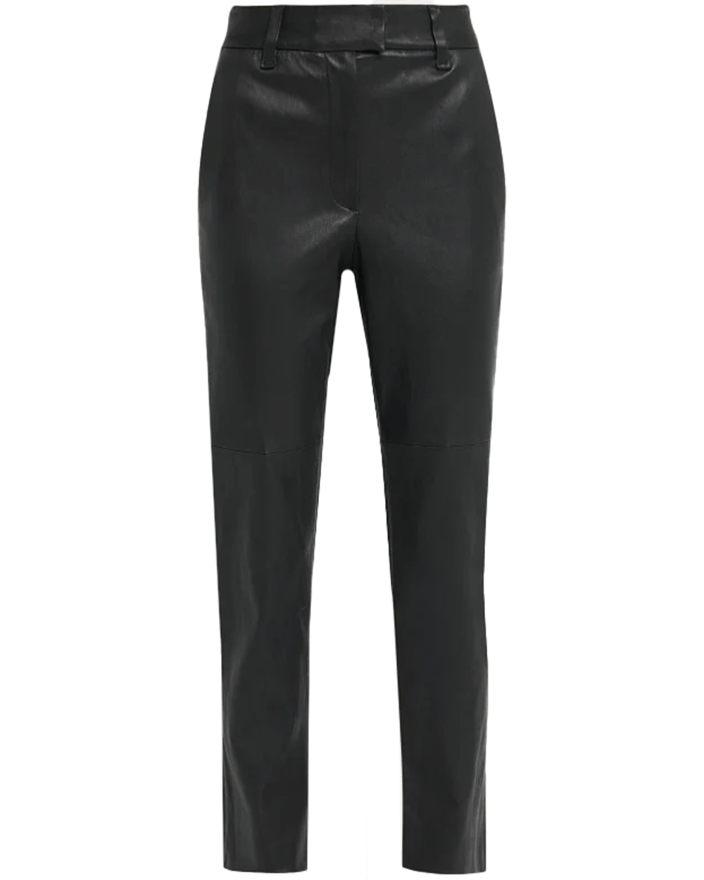 Black Stretch Leather Pant