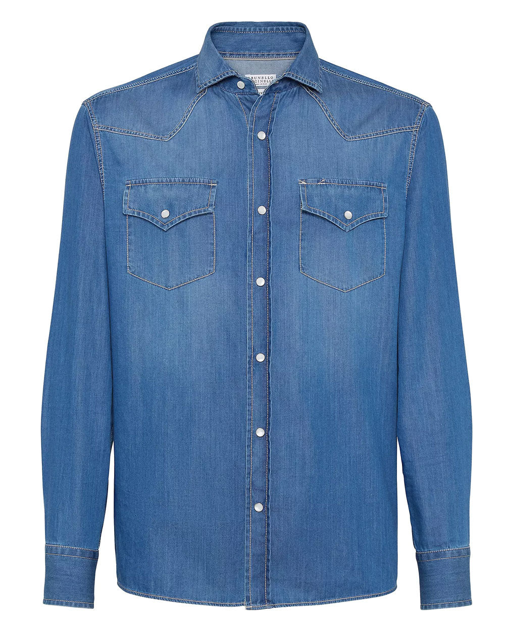 Blue Denim Western Sportshirt