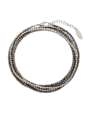 Bracelet Necklace in Palladio Fume