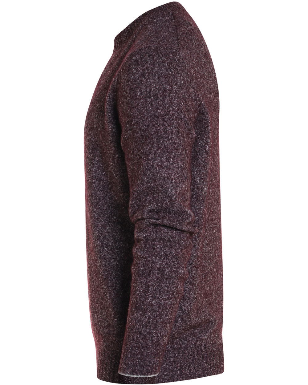 Burgundy Alpacca Blend Melange Sweater