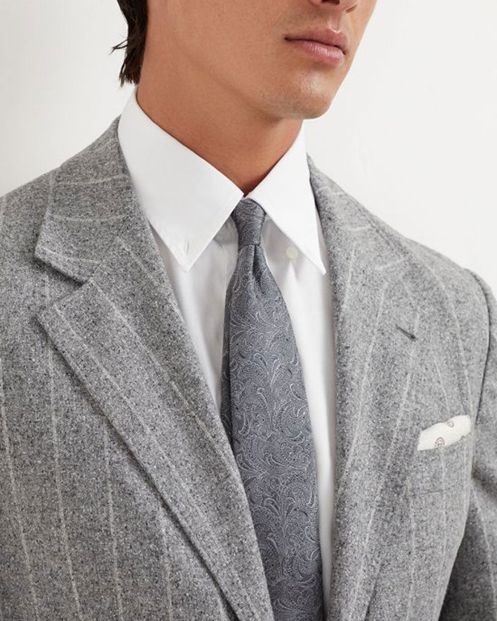 Grey Paisley Tie