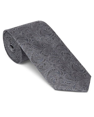 Grey Paisley Tie