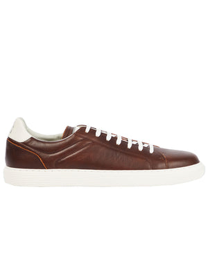 Leather Airsole Sneaker in Brown