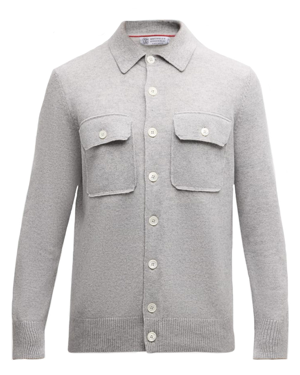 Light Grey Cashmere Overshirt