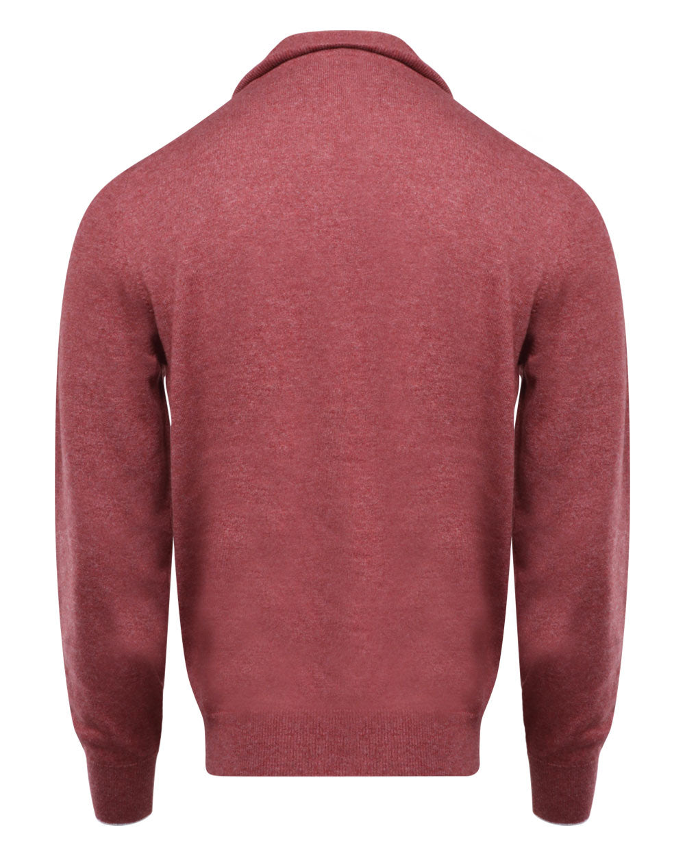 Light Red Quarter Zip Sweater