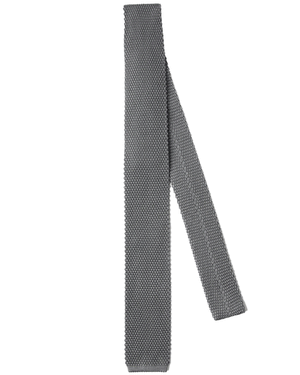 Medium Grey Knit Tie