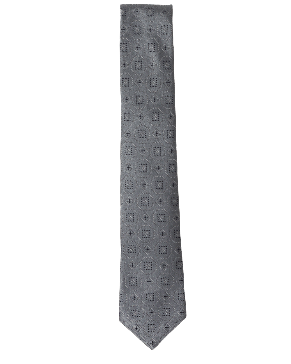 Medium Grey Medallion Tie