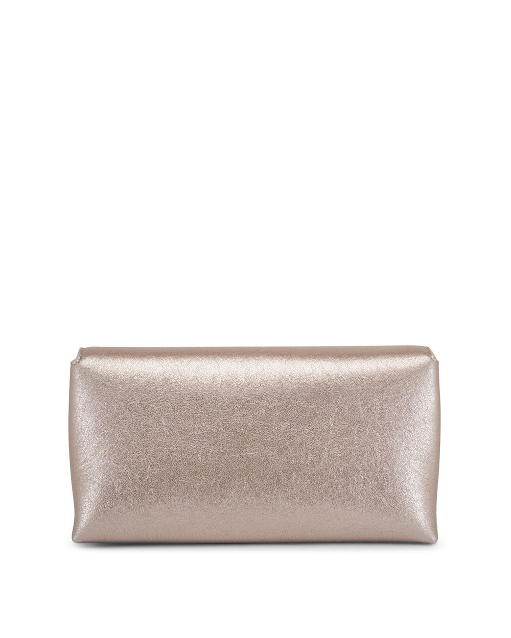 Metallic Shoulder Strap Bag in Pearl