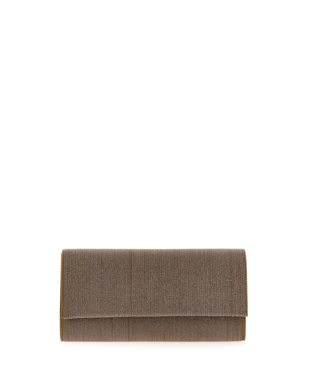 Monili Clutch in Dark Brown