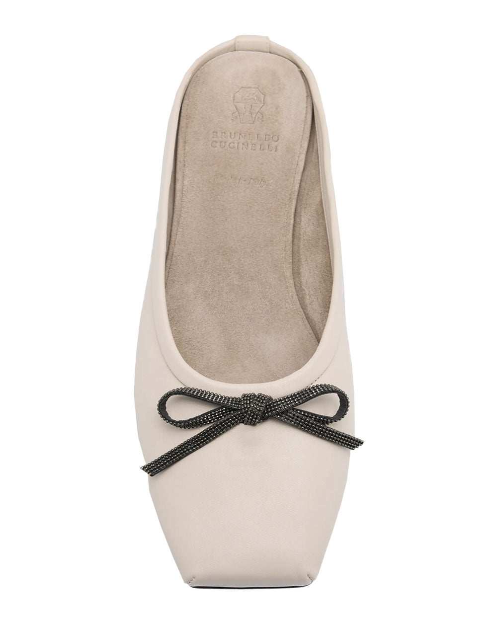 Nappa Leather Ballet Flats in White