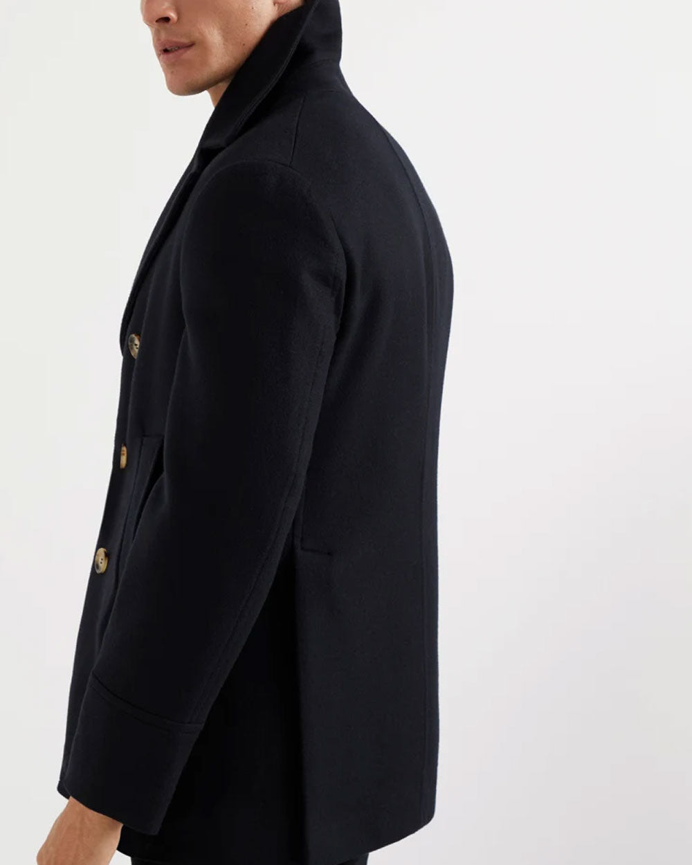 Navy Blue Classic Peacoat