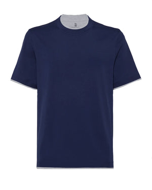 Navy Blue Layered Shirt