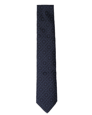 Navy Medallion Tie