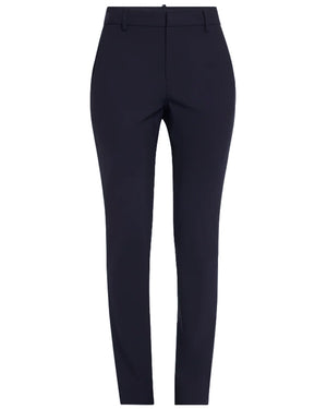 Navy Wool Straight Pant