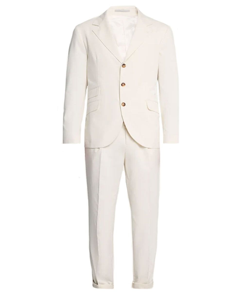 Off White Stretch Suit