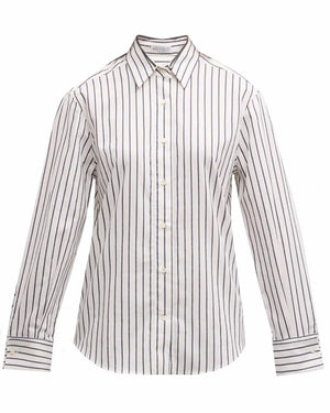 Panama Blue Stripe Button Up Shirt