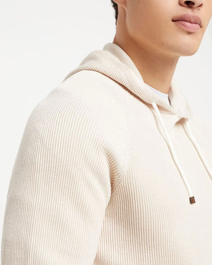 Panama Cotton Hooded Sweater