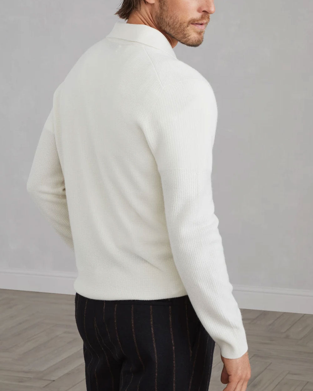 Panama White Cashmere Sweater