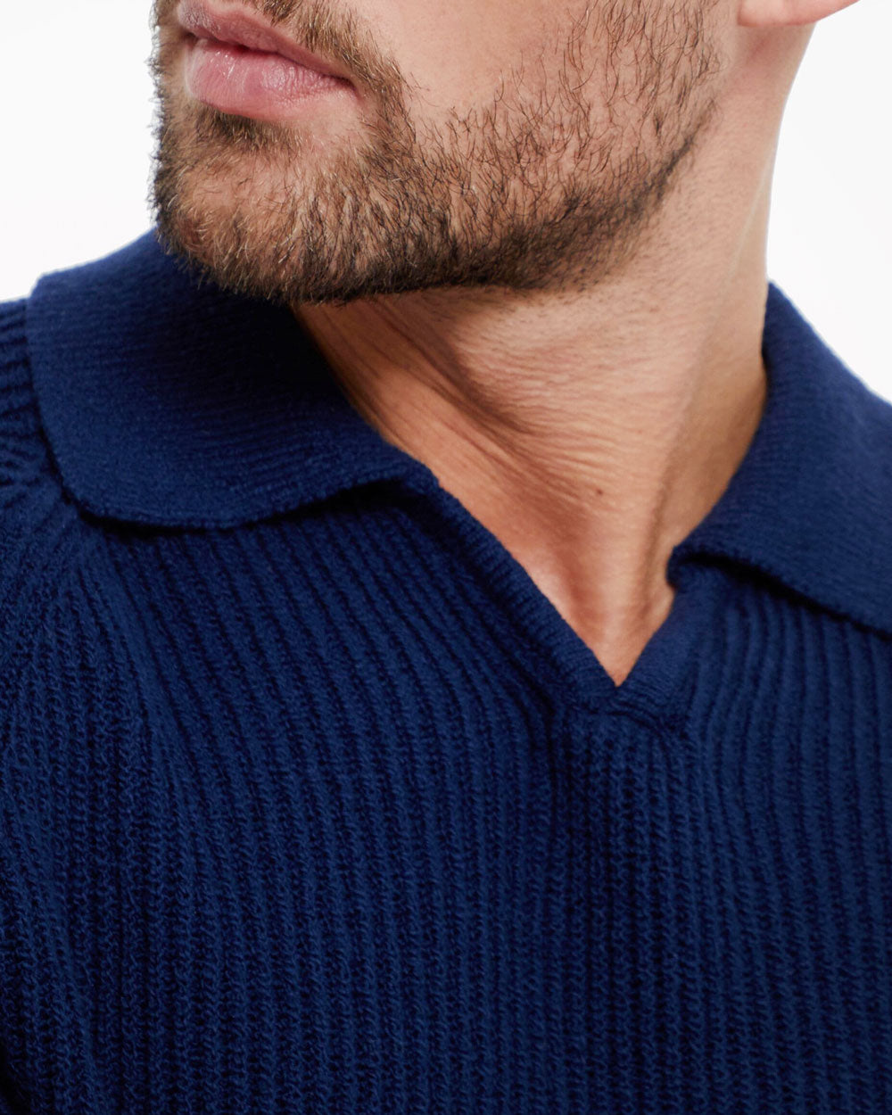 Prussia Blue Polo Sweater