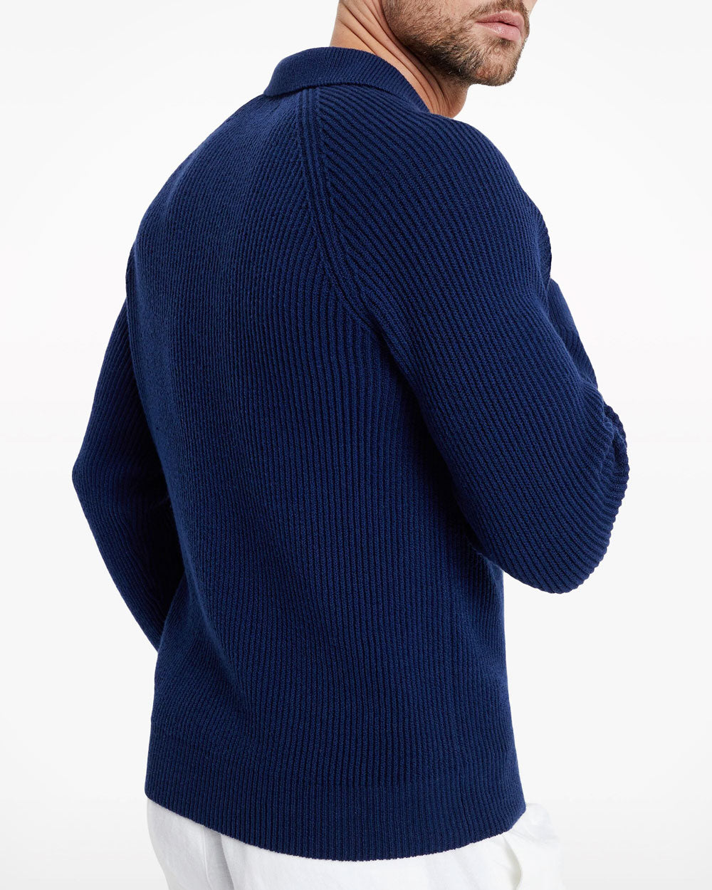 Prussia Blue Polo Sweater