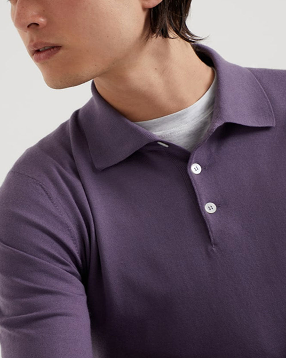 Purple Knit Polo