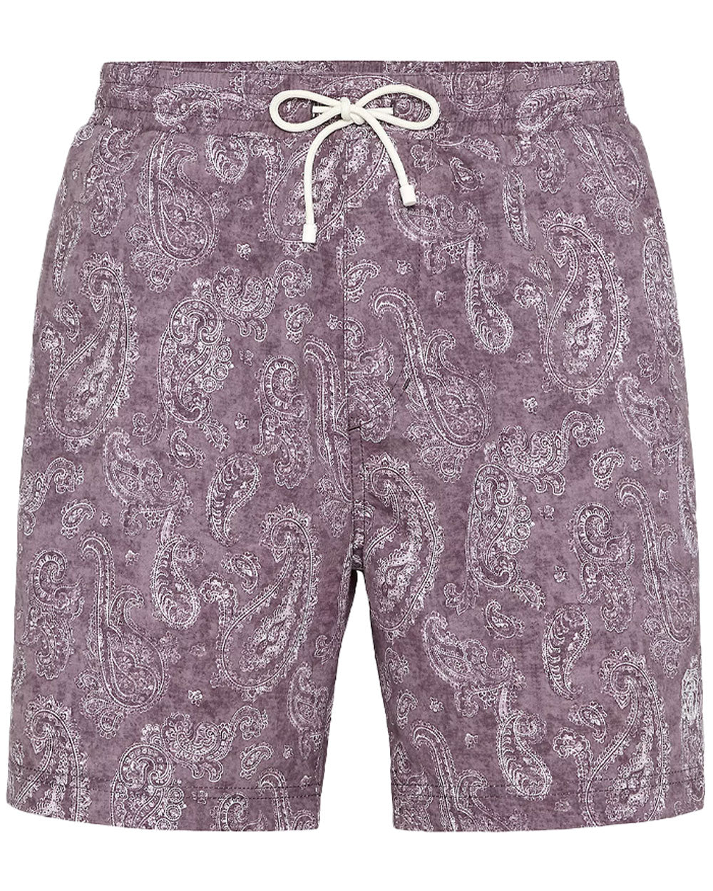 Purple Paisley Swim Shorts
