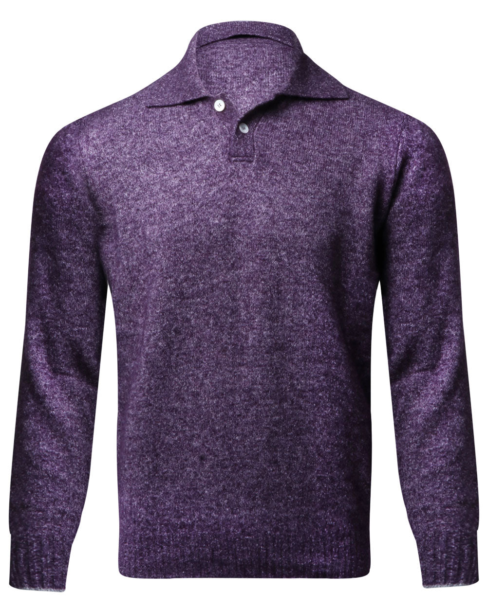 Purple Two Button Sweater