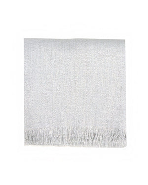 Silk Cashmere Lurex Scarf in Feather