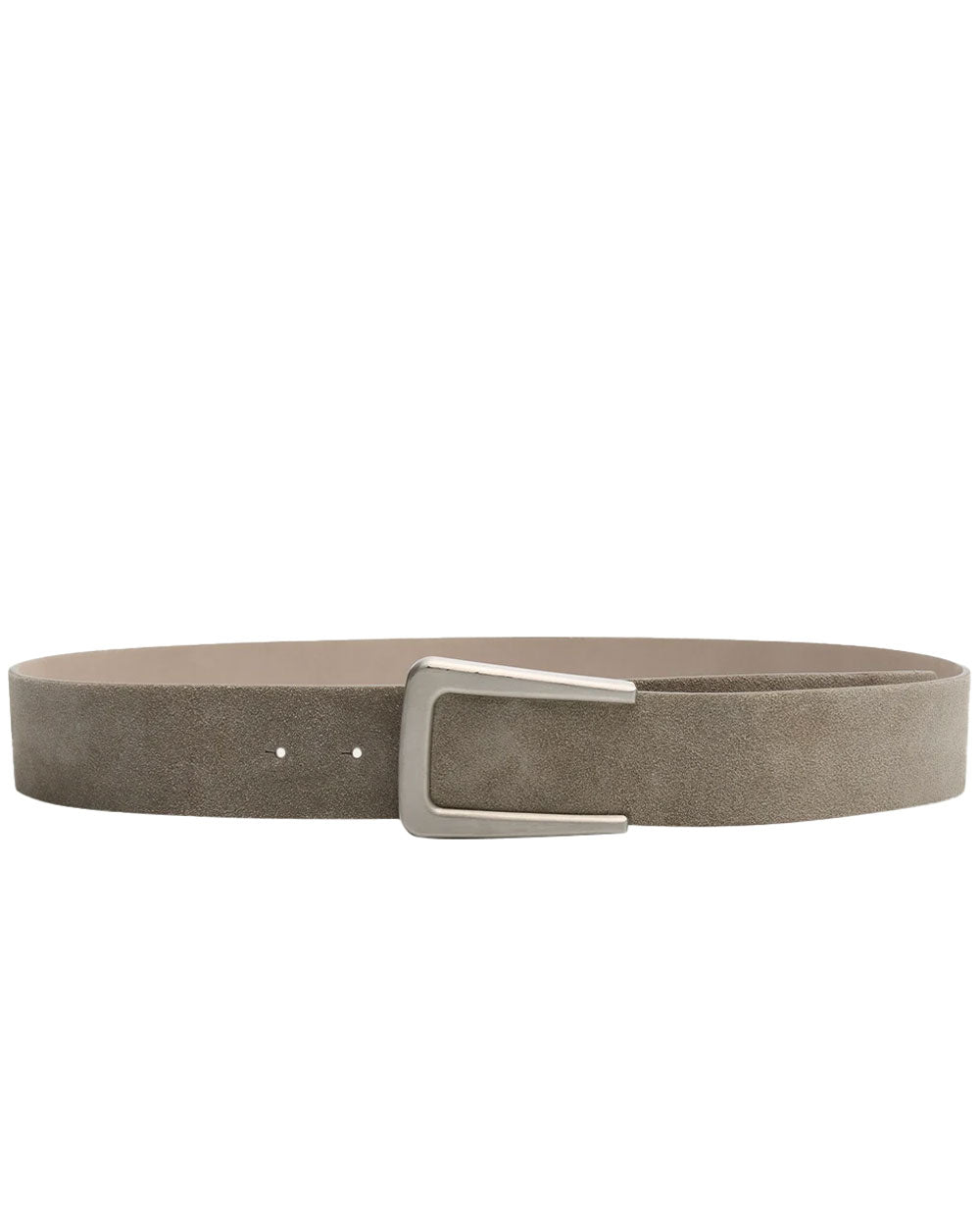 Suede Belt with Substantial Buckle